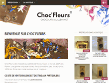 Tablet Screenshot of choc-fleurs.fr